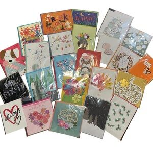 NEW 24 Papyrus Greeting Cards Lot (3)